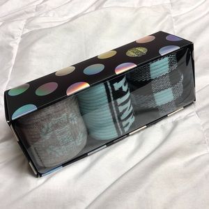 VS Pink 3 pack tube socks - baby blue - NWT